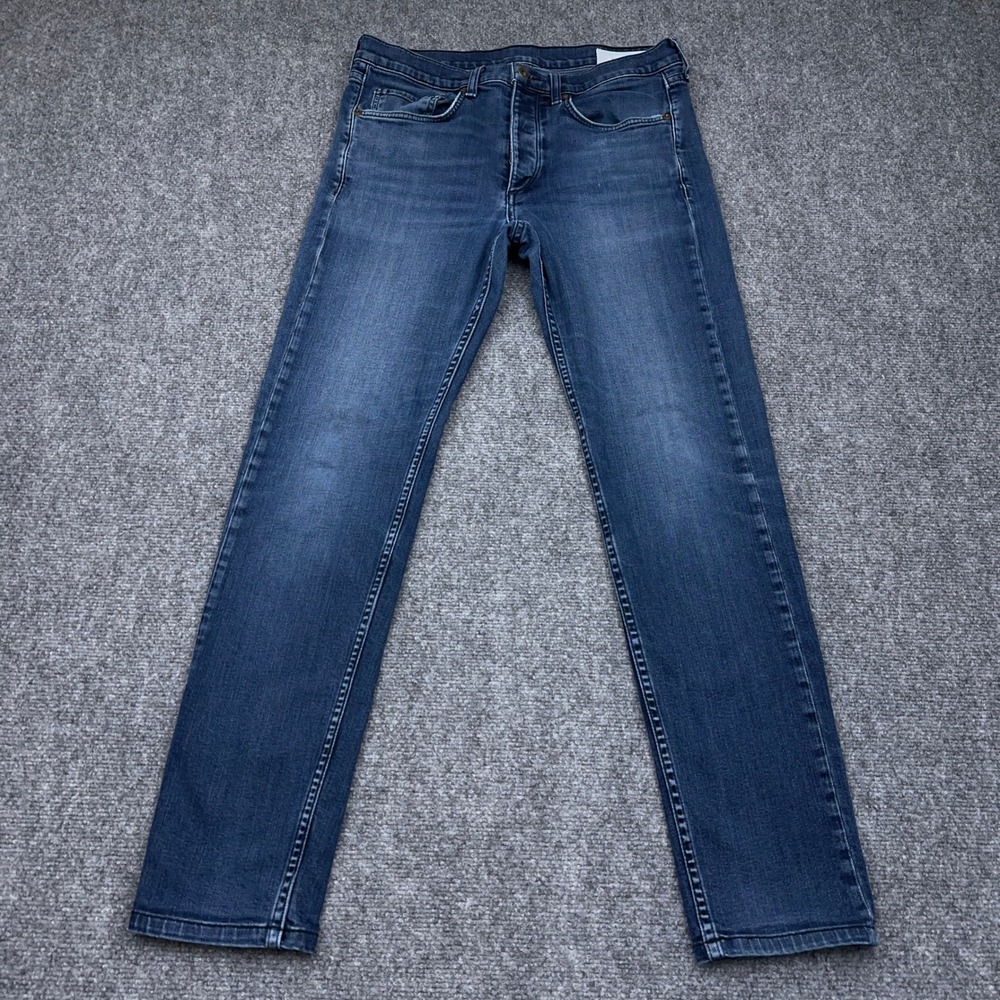 Rag & Bone Fit 2 Slim Jeans Men's 31x30 Blue Bayview Wash Denim Made in USA